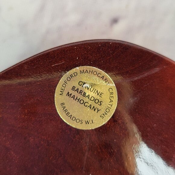 Barbados Mahogany 2 Wood Seagull Hand Carved Figurine Medford Mahogany Creations - Picture 6 of 10